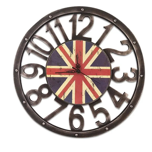 Horloge Industrielle Couleur Déco Indus (vue 3)