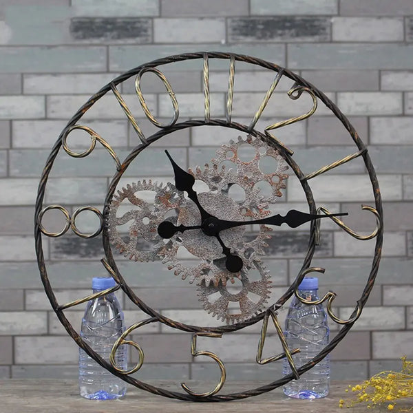 Horloge Industrielle Forgeron Déco Indus (vue 2)