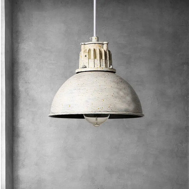 Suspension Industrielle Blanche