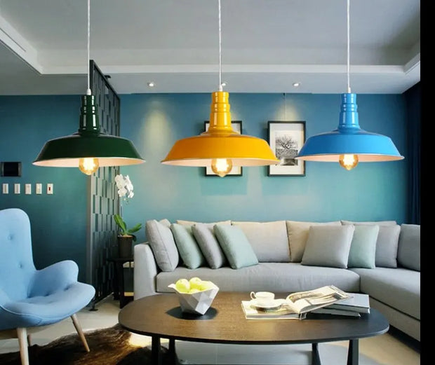 Suspension Industrielle Couleur