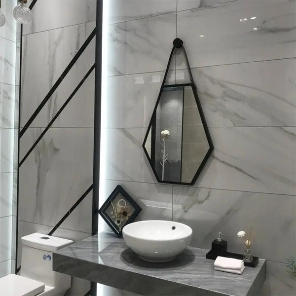 Miroir Industriel Hexagone Déco Indus (vue 2)