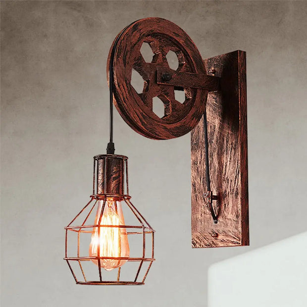 Applique Murale Industrielle Rustique