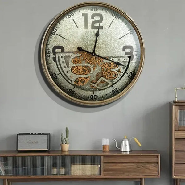Horloge Industrielle Style Ancien Déco Indus (vue 2)