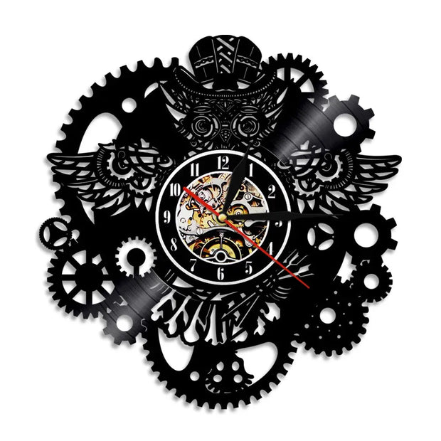 Horloge Industrielle Chouette