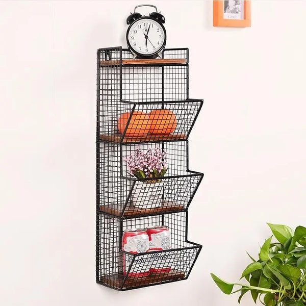 Étagère Murale Industrielle Panier Déco Indus (vue 3)