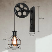 Applique Murale Industrielle Rustique