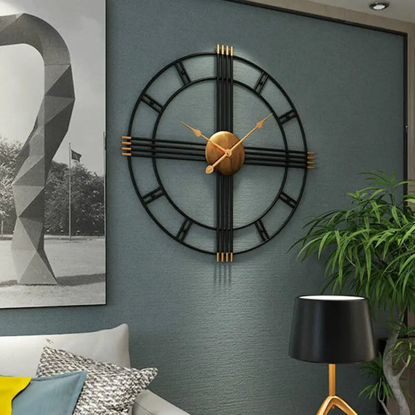 Horloge Industrielle Lignes Déco Indus (vue 3)