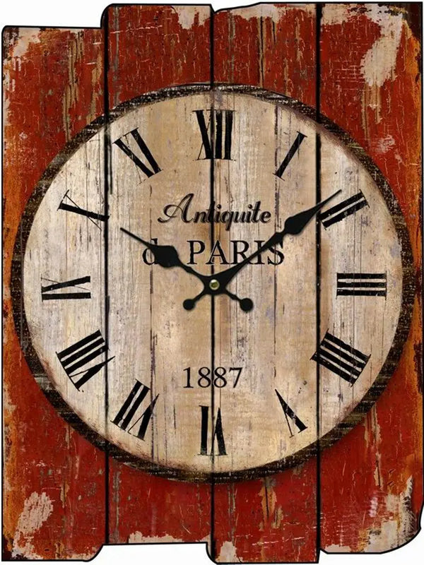 Horloge Industrielle Antiquité Paris Déco Indus (vue 2)