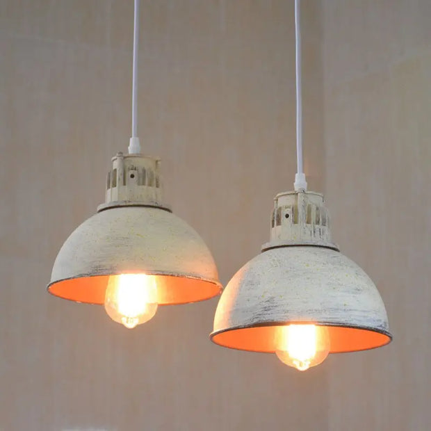 Suspension Industrielle Blanche