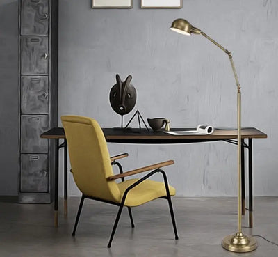 Lampe Industrielle Sur Pied Simple