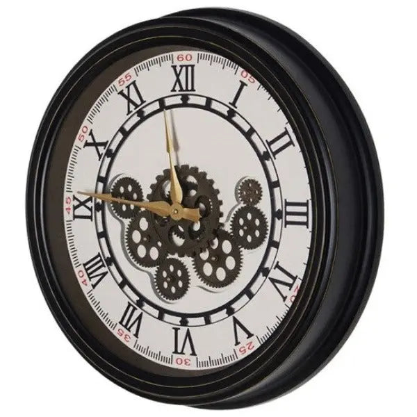 Horloge Murale avec Coffre Secret - Murs du Temps