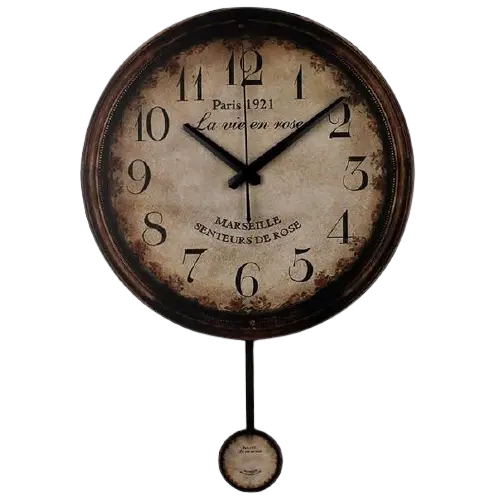 Horloge Industrielle Parisienne Déco Indus (vue 1)