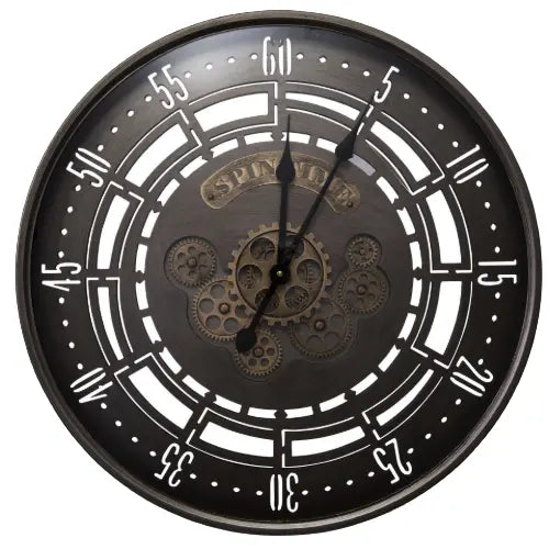 Grosse Horloge Industrielle Déco Indus (vue 5)