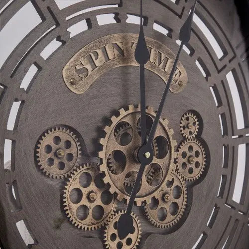 Grosse Horloge Industrielle Déco Indus (vue 1)
