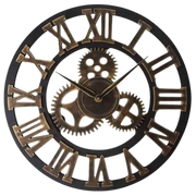 Horloge Industrielle Rouages