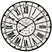 Horloge Industrielle Blanche