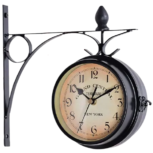 Horloge Industrielle De Gare Déco Indus (vue 1)