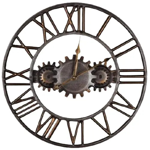 Horloge Industrielle Grande Taille Déco Indus (vue 2)