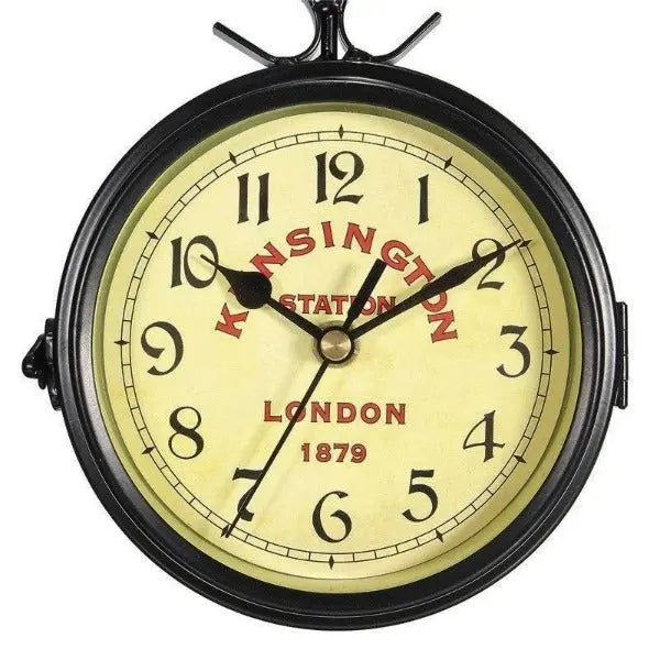 Horloge Industrielle Double Face