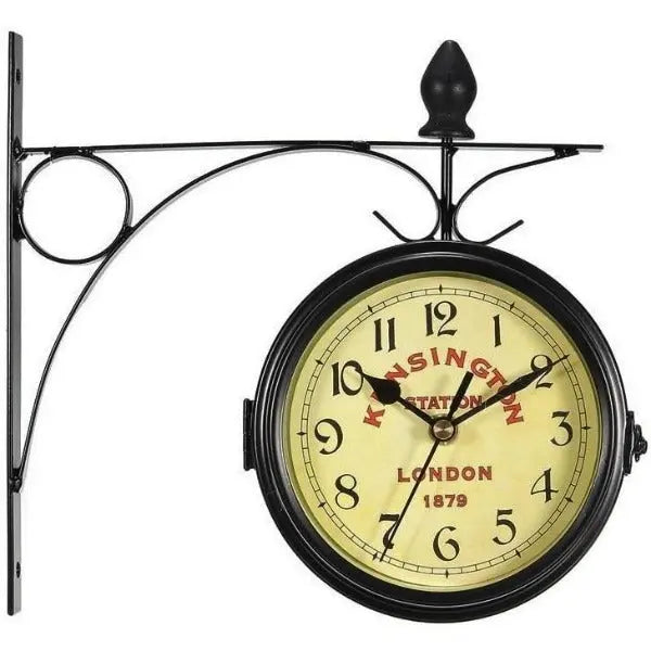 Horloge Industrielle Double Face