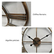 Horloge Industrielle En Cuivre