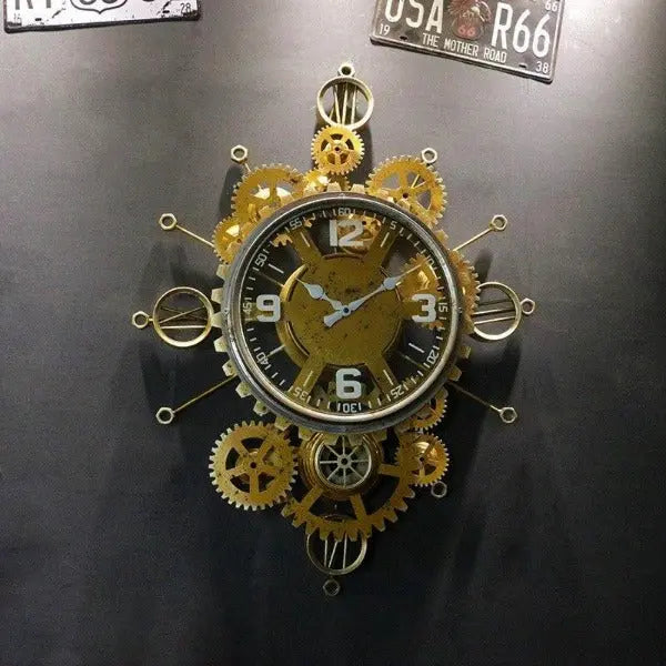 Horloge Industrielle En Fer Déco Indus