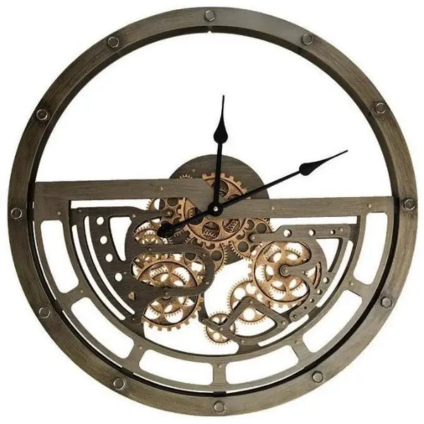 Horloge Murale Industrielle Géante Déco Indus