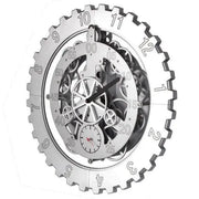 Horloge Industrielle Moderne Grise