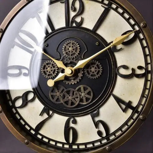 Horloge Industrielle Pendule Déco Indus