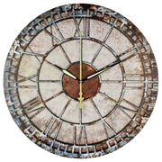 Horloge Industrielle Rustique