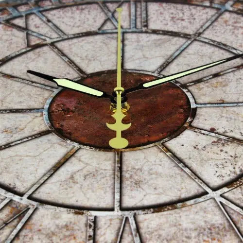 Horloge Industrielle Rustique