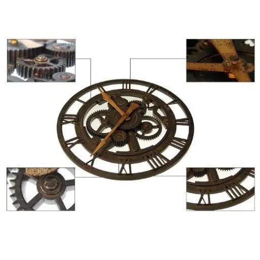 Grande Horloge Industrielle Déco Indus