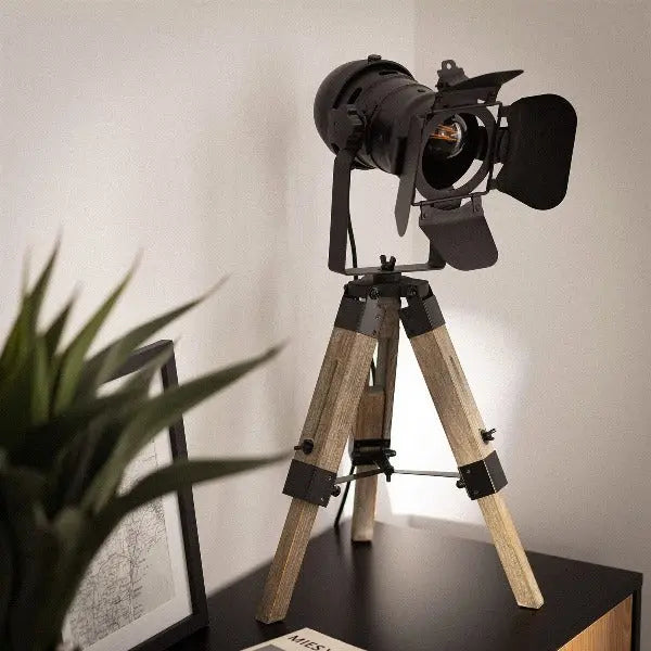 Lampe Industrielle Sur Pied Projecteur Déco Indus