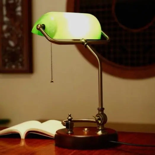 Lampe De Banquier Vintage Déco Indus (vue 2)