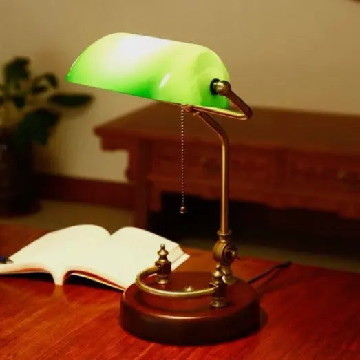 Lampe De Banquier Vintage Déco Indus (vue 1)