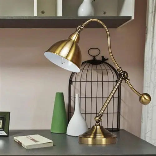 Lampe De Bureau Industrielle Ancienne