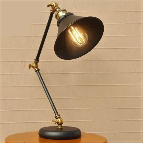 Lampe De Bureau Industrielle Noire