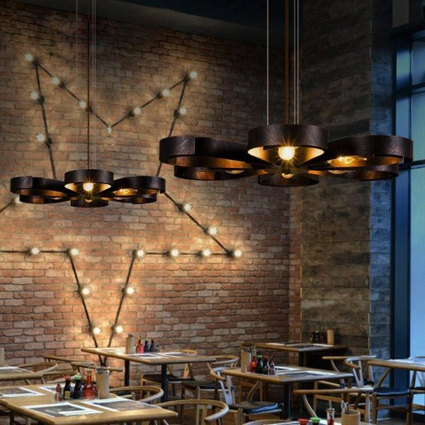 Lampe Suspendue Industrielle Fleur
