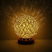 Lampe à Poser Industrielle En Rotin