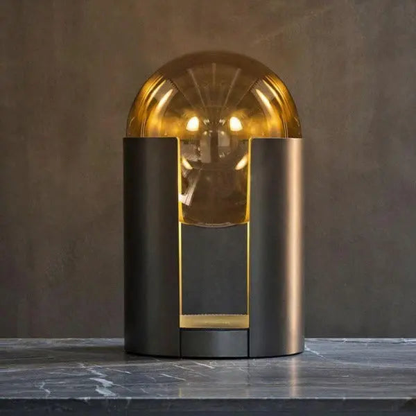 Lampe à Poser Industrielle En Verre Déco Indus