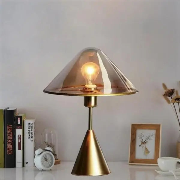 Lampe à Poser Industrielle Couleur Or