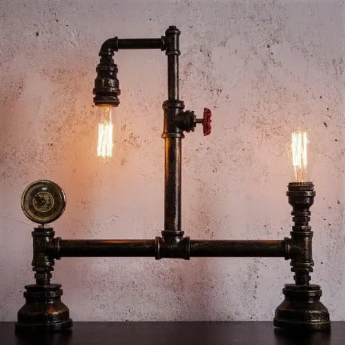 Lampe à Poser Industrielle Originale Déco Indus (vue 3)