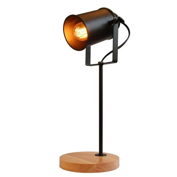 Lampe à Poser Industrielle Pied En Métal Déco Indus