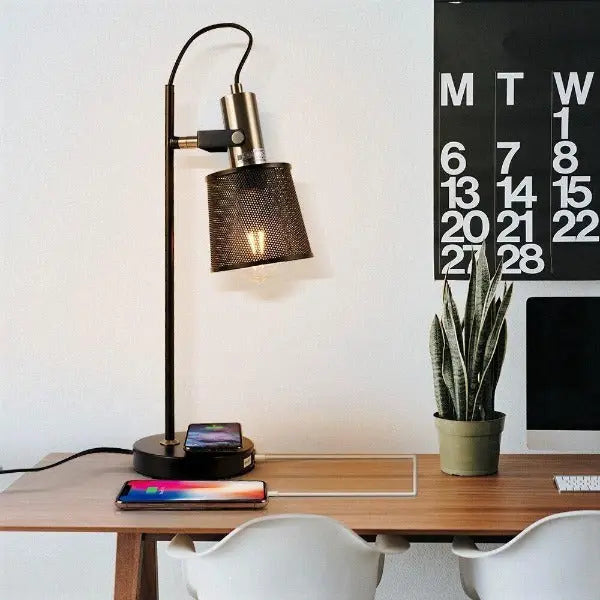 Lampe à Poser Industrielle USB
