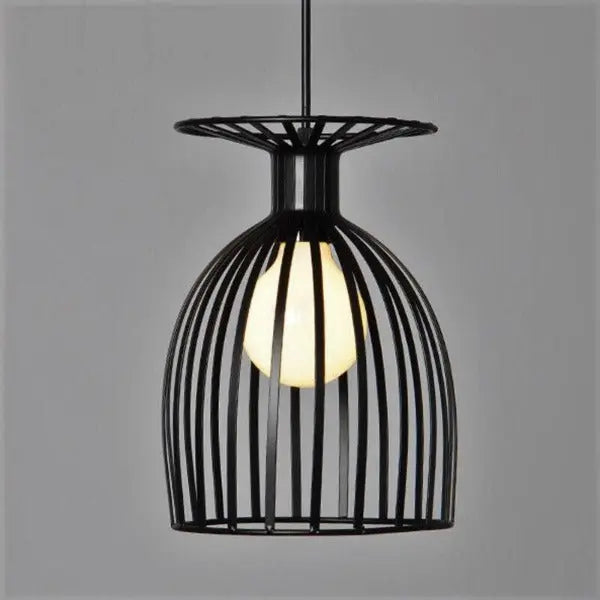 Lustre Industriel Métal Noir
