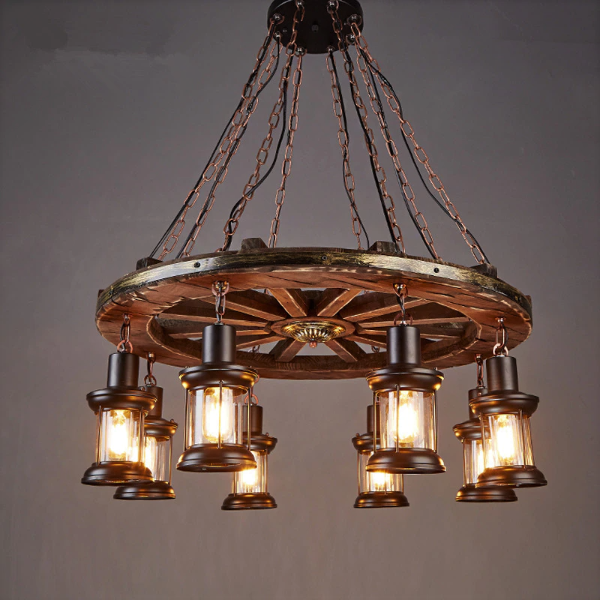 Lustre Industriel Roue