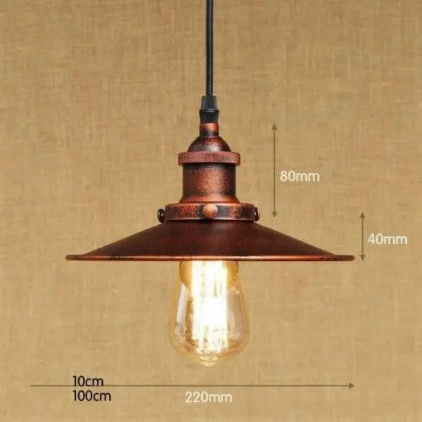 Lustre Style Industriel Vintage