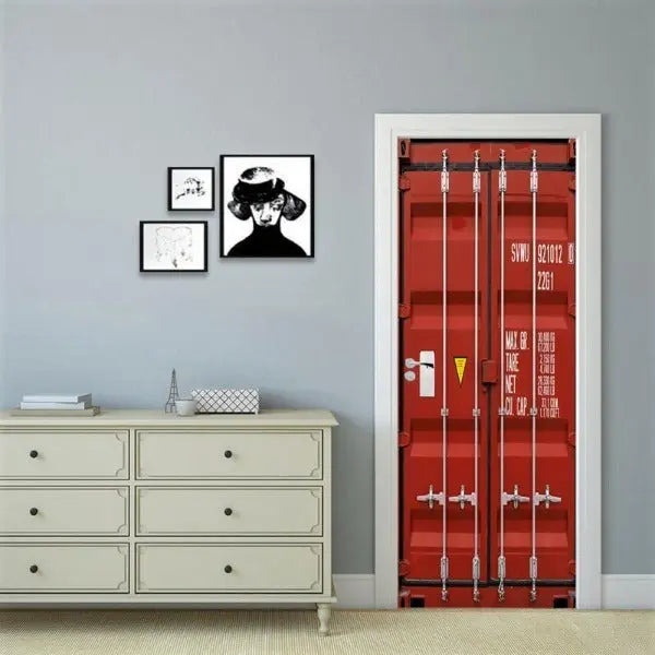 Papier Peint Industriel Porte Container (Stickers)