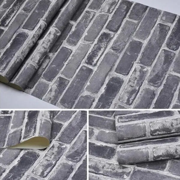 Papier Peint Style Industriel Rustique (Rouleau)