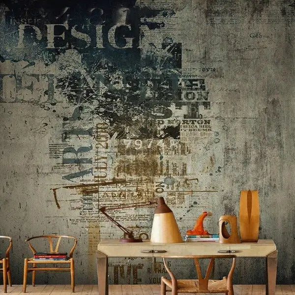 Papier Peint Type Industriel Déco Indus